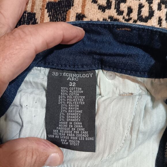 Rutherford Jeans Men Size 32x31 Flex Skinny Fit Blue Painted Comic Pattern Denim - Picture 5 of 7